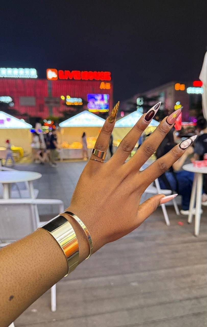 Gold fashion bracelet with ring